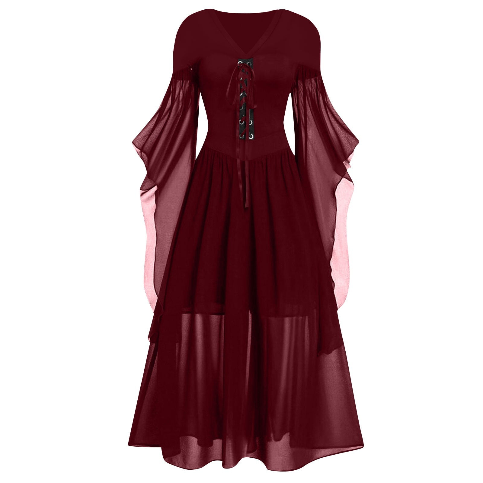 strapless open back dress Red White & Blue Bow Dress main image 0