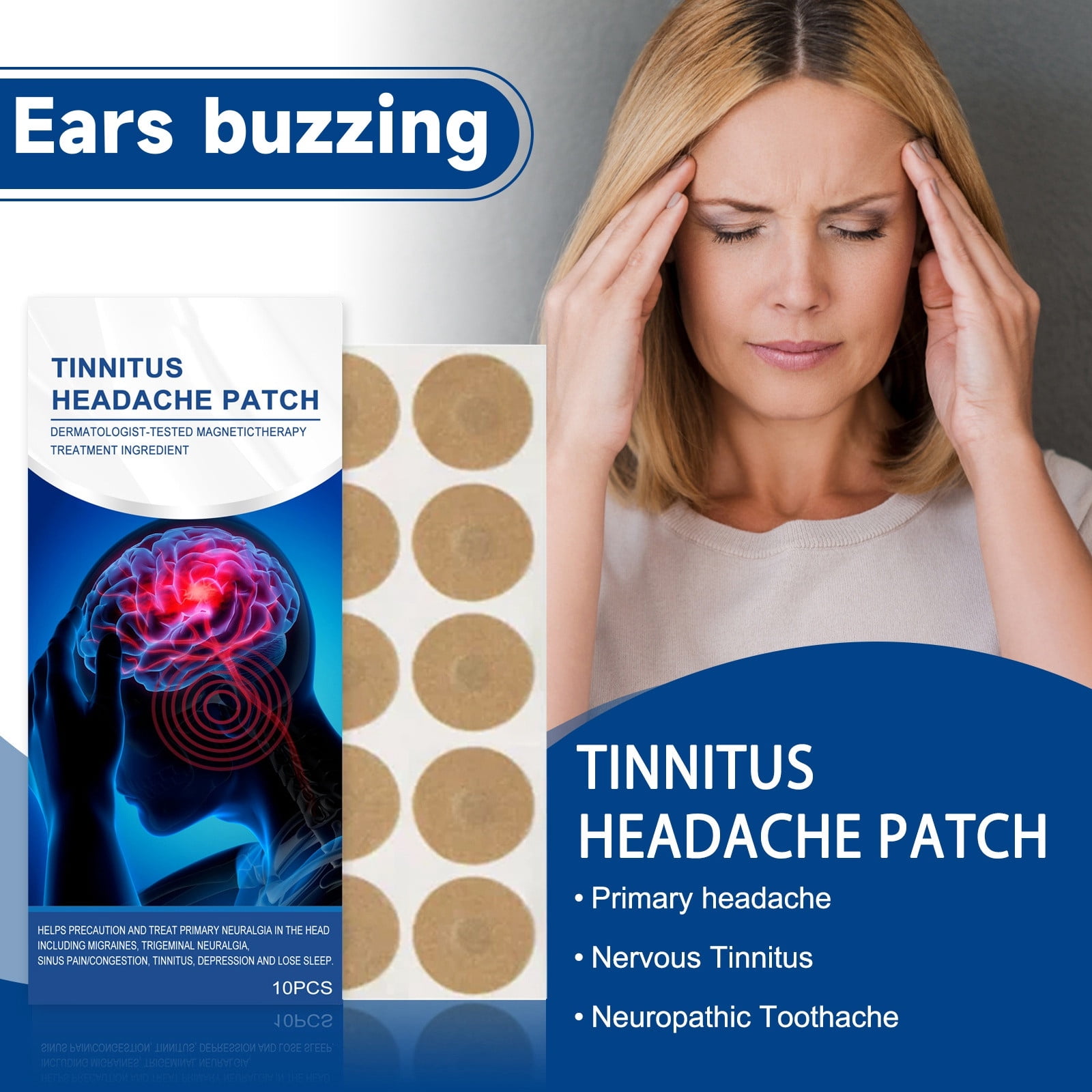 BUYHO Tinnitus Relief Supplement Tinnitus Relief for Ringing Ears