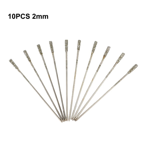 BUYISI 1mm - 2.4mm Coated Tipped Drill Bits Fits Tile Glass Jewellery Hole Saw Herramientas Taladros Ferramentas Navajas 2mm