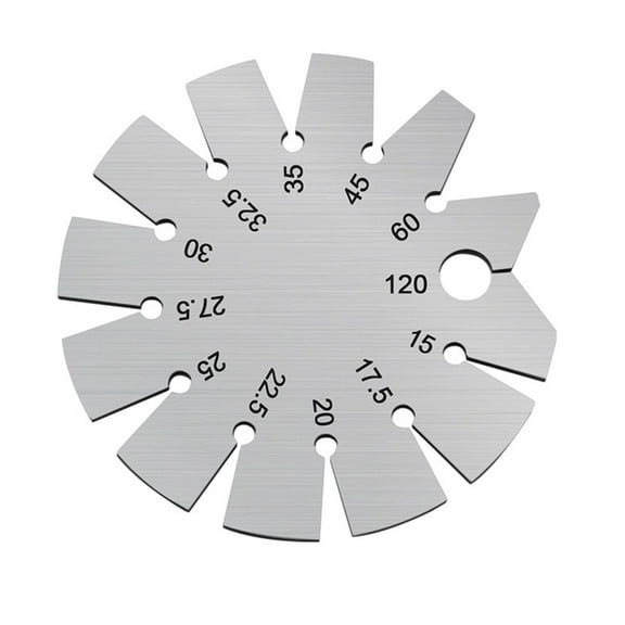 BUYISI 1pc Stainless Steel Bevel Gauge Angle 15C-120C Gage Diameter 70mm Bevel Gauge Woodworking Measurement Bevel Gauge Measuring Tool