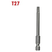 BUYISI 1pc -T40 Magnetic Head Torx Screwdriver Bit 75mm Security Tamper Proof Star T27