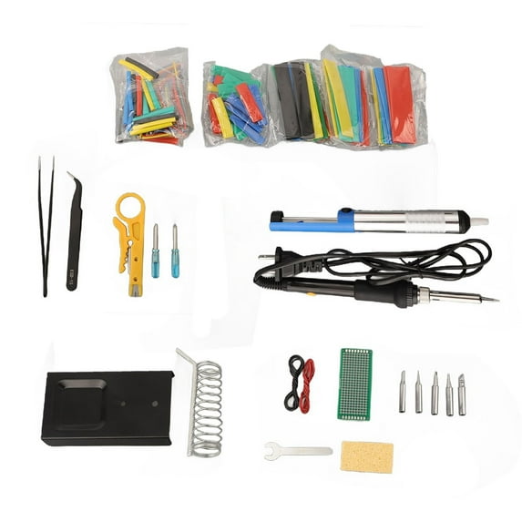 BUYISI 2 in 1 60W Soldering iron Tool Kit table Accessories Digital display DIY tools
