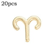 BUYISI 20Pcs Zodiac Sign Pendant Trinkets Zodiac Sign Necklace Jewelry Accessories