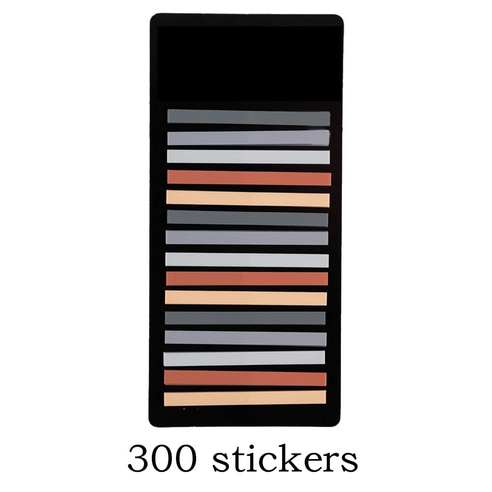 Sticky Notes Transparentes BUYISI 300 Sheets Transparentes Sticky Notes Self-Adhesive Annotation ...