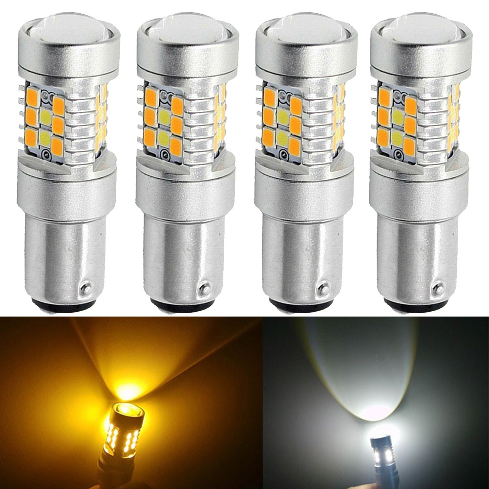 BUYISI 4*Switchback Led Turn Signal Light Bulb 1157 Brake Reverse