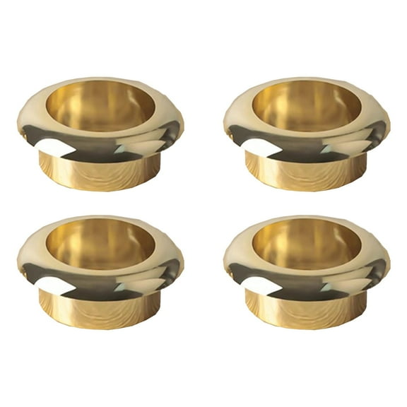 BUYISI 4Pcs Cable Hole Cover, 1 Inch(18Mm Or 25Mm) Abs Office Desk Cable Wire Cord gold25mm