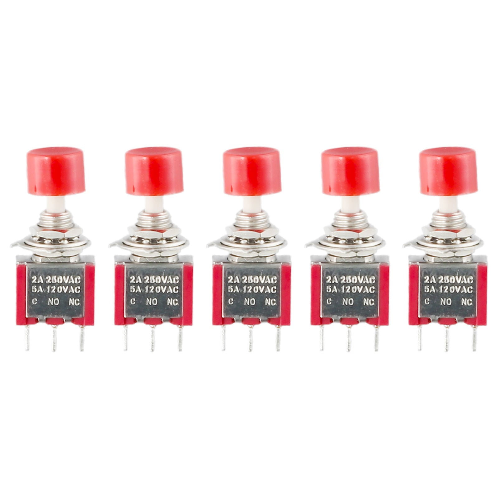 BUYISI 5 X3Pin 2Position SelfResetting Toggle Switch (ONOFF) DPDT