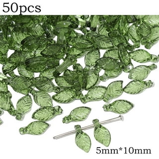 400 Pieces Acrylic Leaf Beads Acrylic Leaf Pendants Leaf Shape Acrylic  Beads Acrylic Leaf Loose Beads with Hole for DIY Craft Jewelry Making,  Frosted