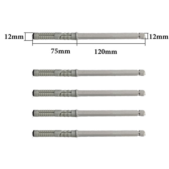 BUYISI 5PCS Layer Board Support Wall Bookcase Invisible Partition Nails Expansion Pin 12x120mm