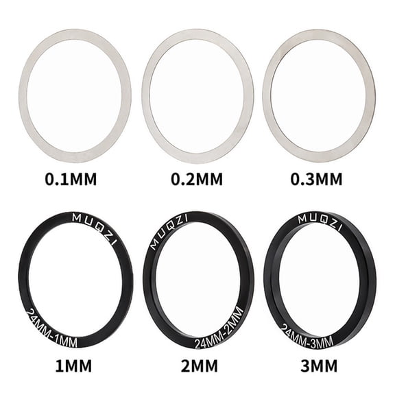 BUYISI 6pcs Bike Bicycle Bottom Bracket Crankset Washer 24/29/30mm for BB86/91/92/BB30