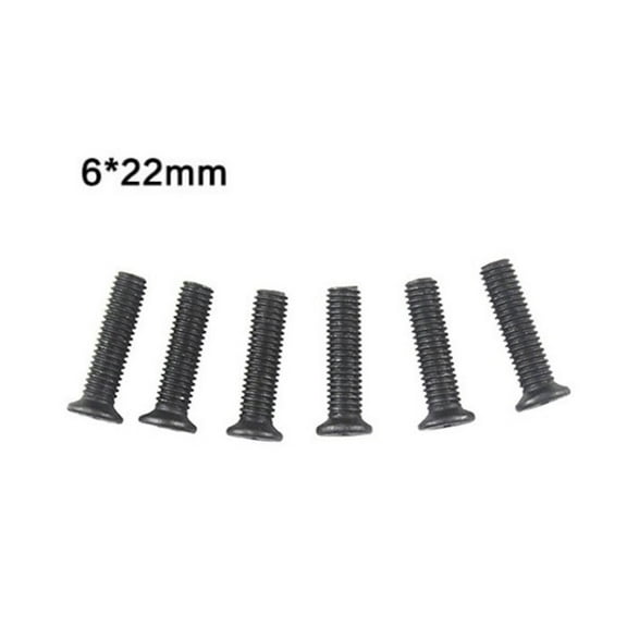 BUYISI 6pcs Metal Screws M5x22mm/M6x22mm Fixing-Screw For UNF Drill Chuck Shank Adapter M5/M6 22mm Left Hand Thread Screw Accessories M6x22mm
