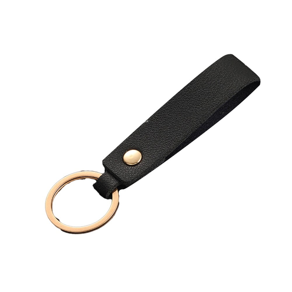 BUYISI 8 Colors PU Leather Keychain Business Gift Chain Car Keychain