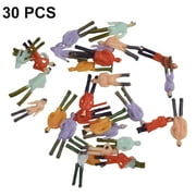 BUYISI 80Pcs Model People 1:75 Scale people Painted Figures For Model Trains Layout