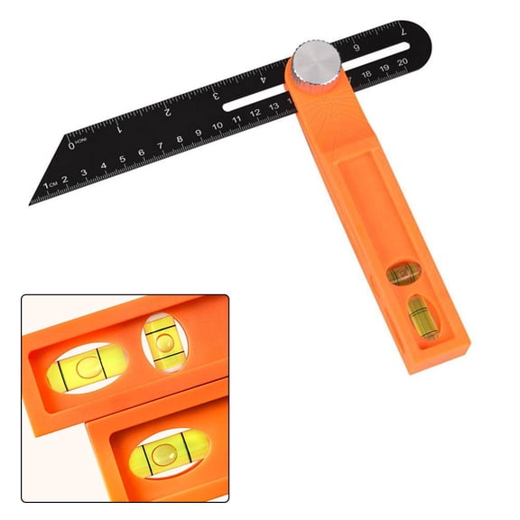 BUYISI Adjustable Angle Ruler Set: for Precision Measuring Tool for Woodworking &