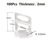 BUYISI Adjustable Spacer Wall Flooring Tiling Tool with Clear Clips Base Wedges 2mm Clips