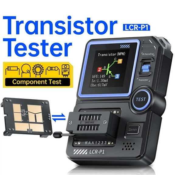 BUYISI Advanced LCR P1 Transistor Tester with Accurate Zener Diode Measurement