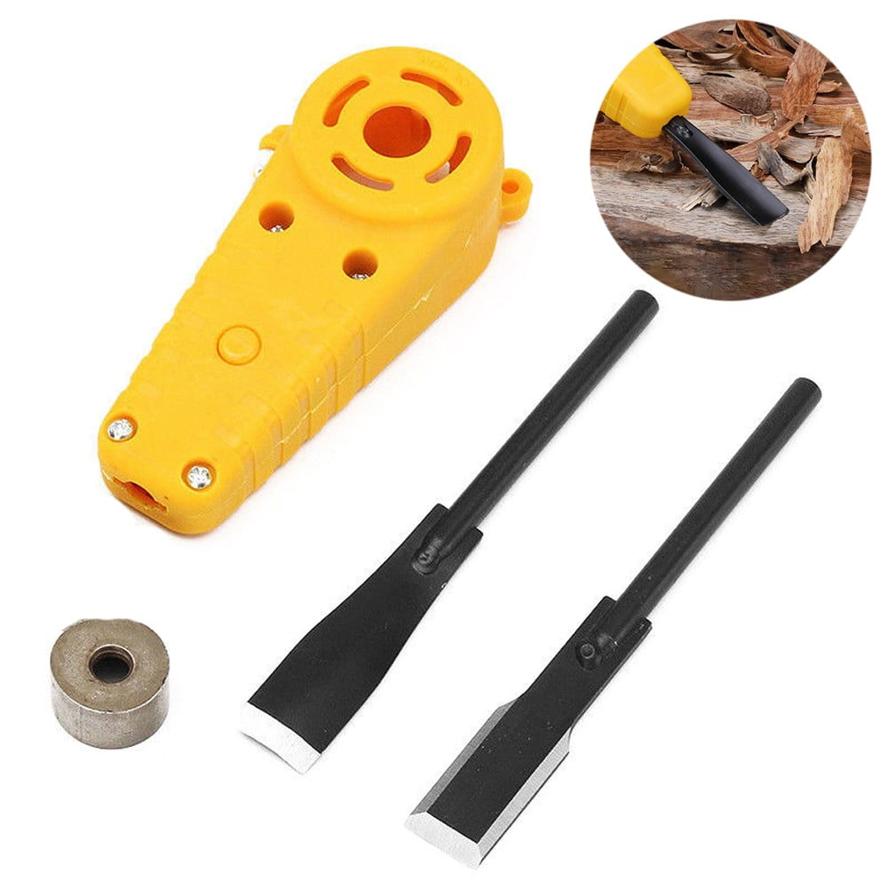 BUYISI Angle Grinder Into Power Chisel Woodworking Tool Wood Carving Electric Chisel