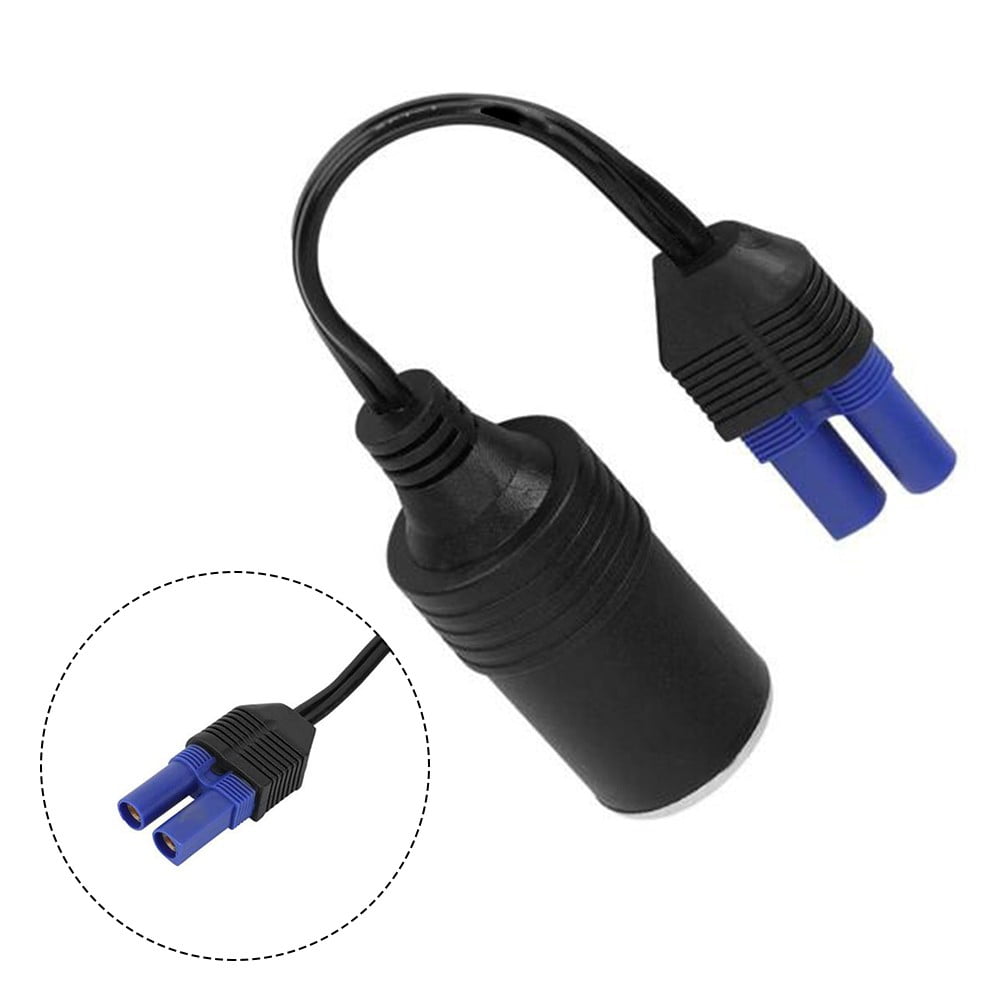BUYISI Black Portable Ec5 Lighter Socket Adapter Connector For 12V Car