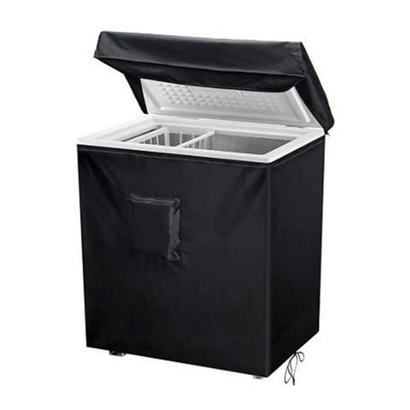 BUYISI Chest For Freezer Cover Made of 420D Waterproof Material for Longevity 64*58*87cm Black