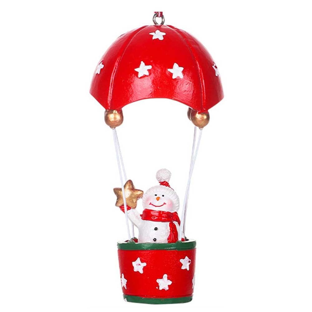 BUYISI Christmas Decorations Hot Air Balloon Resin Ornaments Christmas