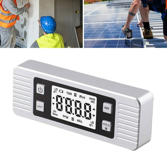 BUYISI Digital Level Electronic Protractor Goniometer Angle Meter Magnetic Base