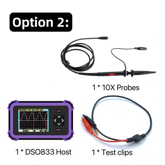 BUYISI Digital Oscilloscope 8.33MS/s 1MHz Color Screen Sampling Rate Repair Test Tool High
