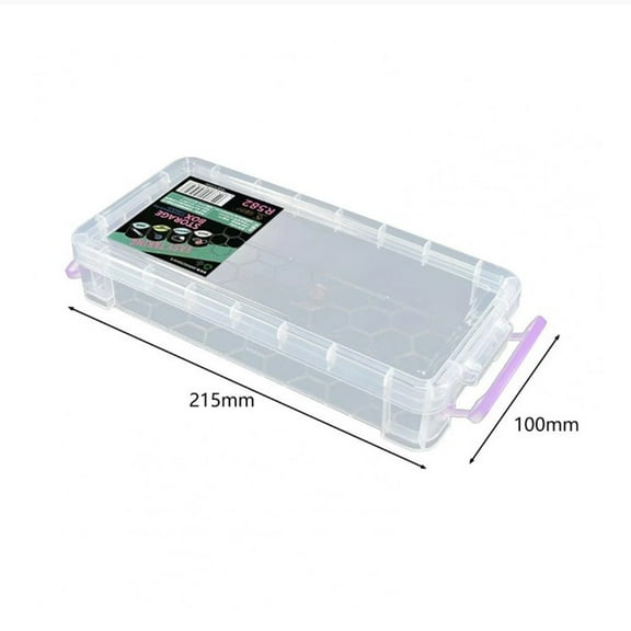 BUYISI Dust-Proof Waterproof Plastic Storage Box Screw Holder Case Organizer Container Tool Box Tools Storing Rectangular Transparent