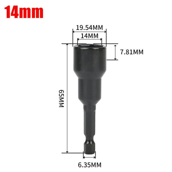 BUYISI Electric Screwdriver 48mm Length Hex Shank Driver 48mm Length 60mm Length Hand Tool Accessory Installation Support Tool H
