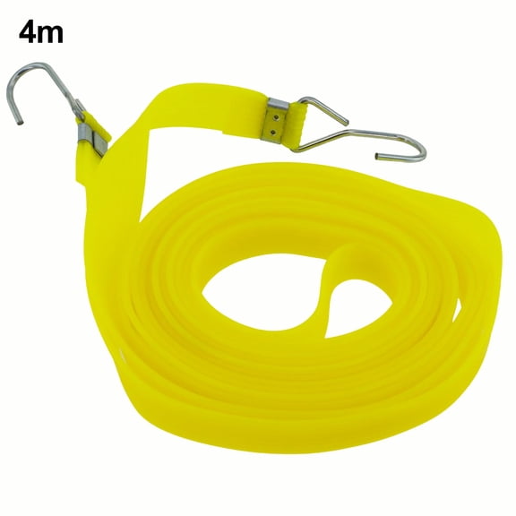 BUYISI Extra Long Bungee Strap Ropes Rubber Strong Elastic Rope for Hand Truck Car Bike 4M