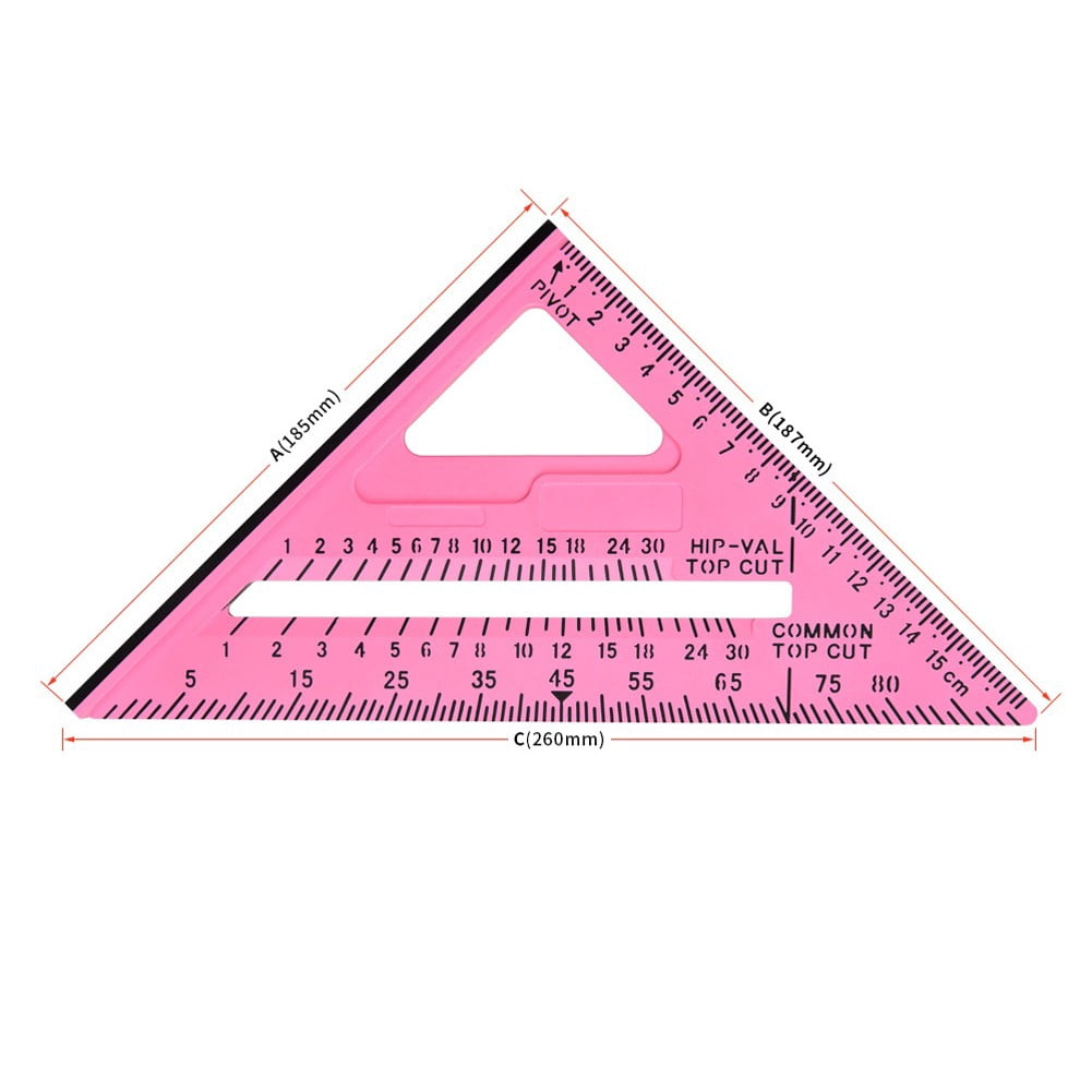 BUYISI FOR Durable 7 & 12 Carpentry Triangle Ruler: for Precision Right ...