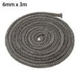 BUYISI Fireplace Sealing Rope Black Gasket Cord Stovedoor Fireplace
