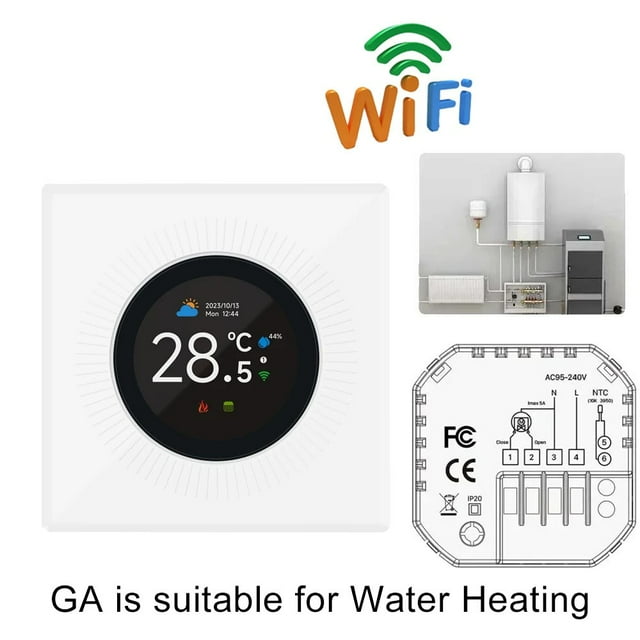 BUYISI For Tuya Wifi Smart Button Temperature Control Electric Heating