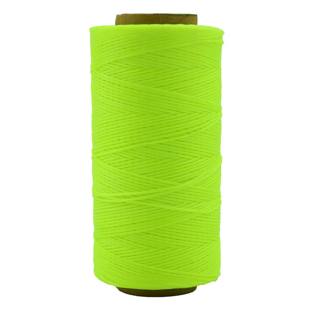 Buyisi Hand Sewn Braided Wax Cord 150D Small Roll Leather Flat Wax Thread Sewing Thread, 6