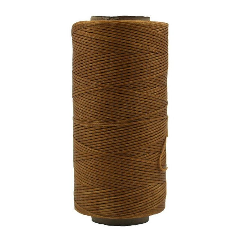 BUYISI Hand sewn braided wax cord 150D small roll leather flat wax thread  sewing thread