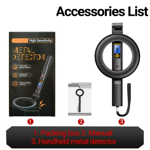 BUYISI Handheld metal detectors with alarms, high sensitivity scanners,