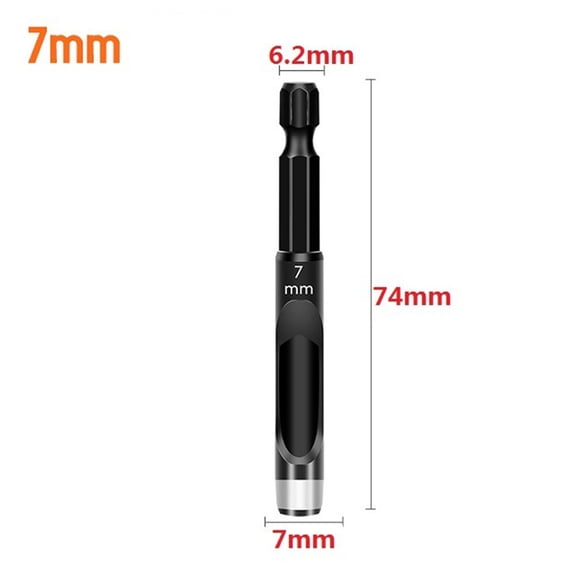 BUYISI Hex Shank Hole Punch Electric Machine Hollow Punch Drill Cardboard Leather Belt Hole Puncher Round Cutters Punching Tool 7mm