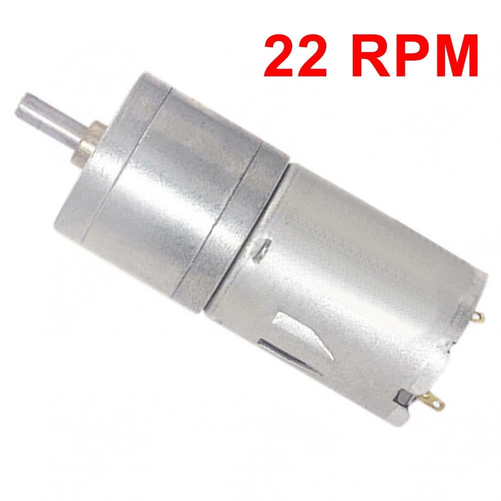 BUYISI JGA25-370 12V Geared Motor DC Motor Electric Gear Motor High Torque 22 RPM