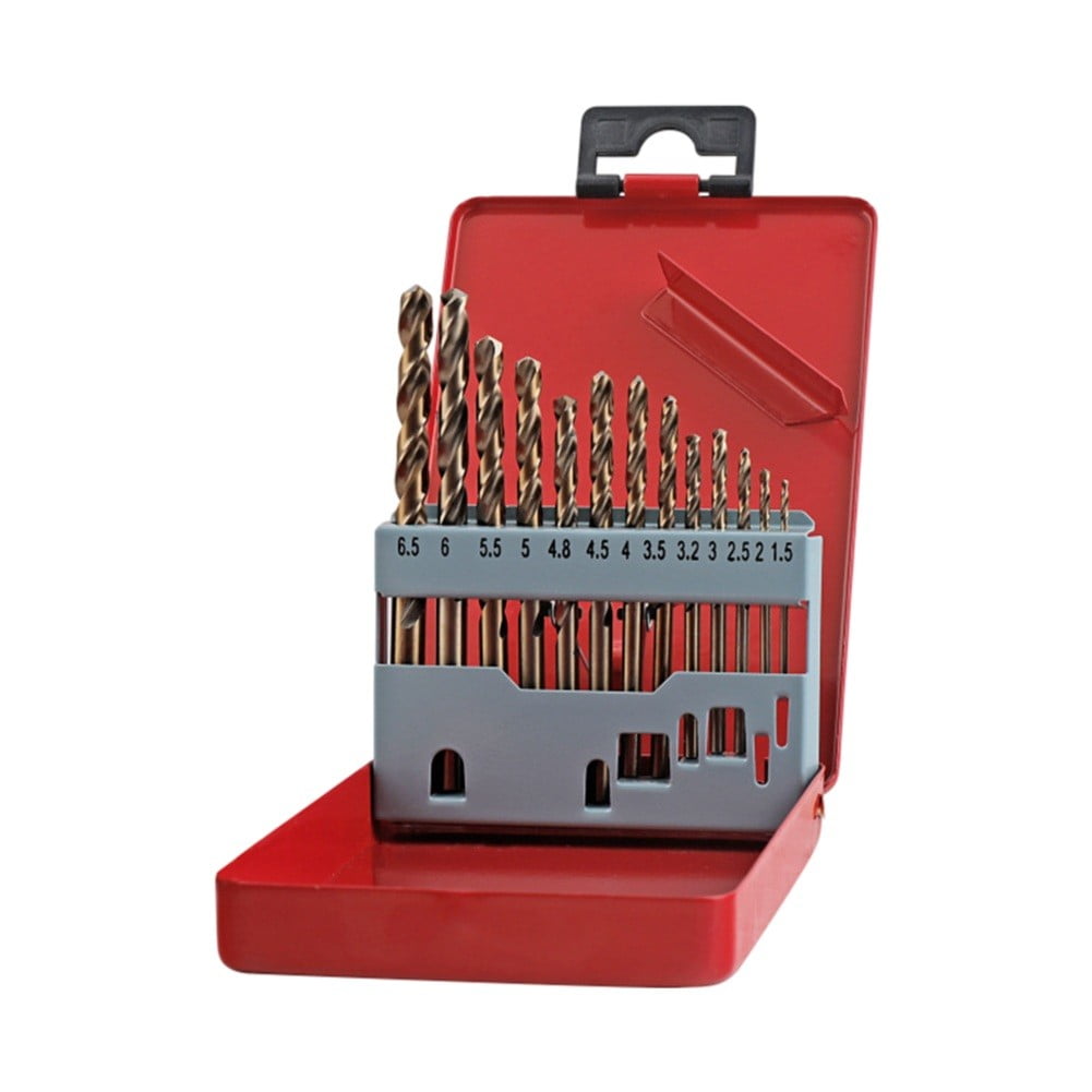 BUYISI M35 Cobalt Metal Drill Straight Shank Twist- Drill Bit Set HSS ...