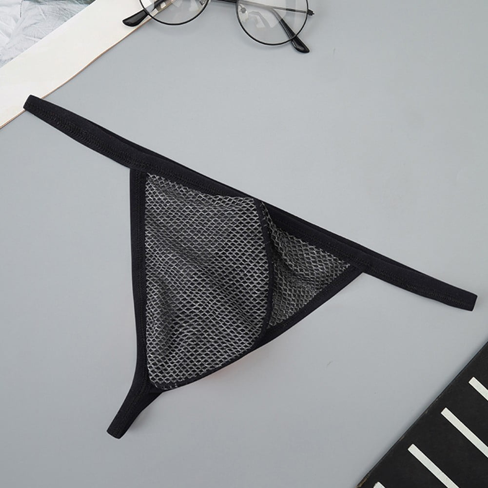 BUYISI Mens Sexy GString Thong Lingerie Low Waist Mesh Pouch Briefs
