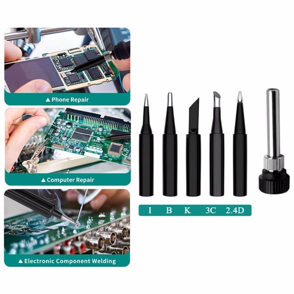 BUYISI Metal Soldering Iron Tips Soldering Iron Tip Soldering Station 900M-T-3C 900M-T-B 900M-T-I 937 938 900M-T-2.4D