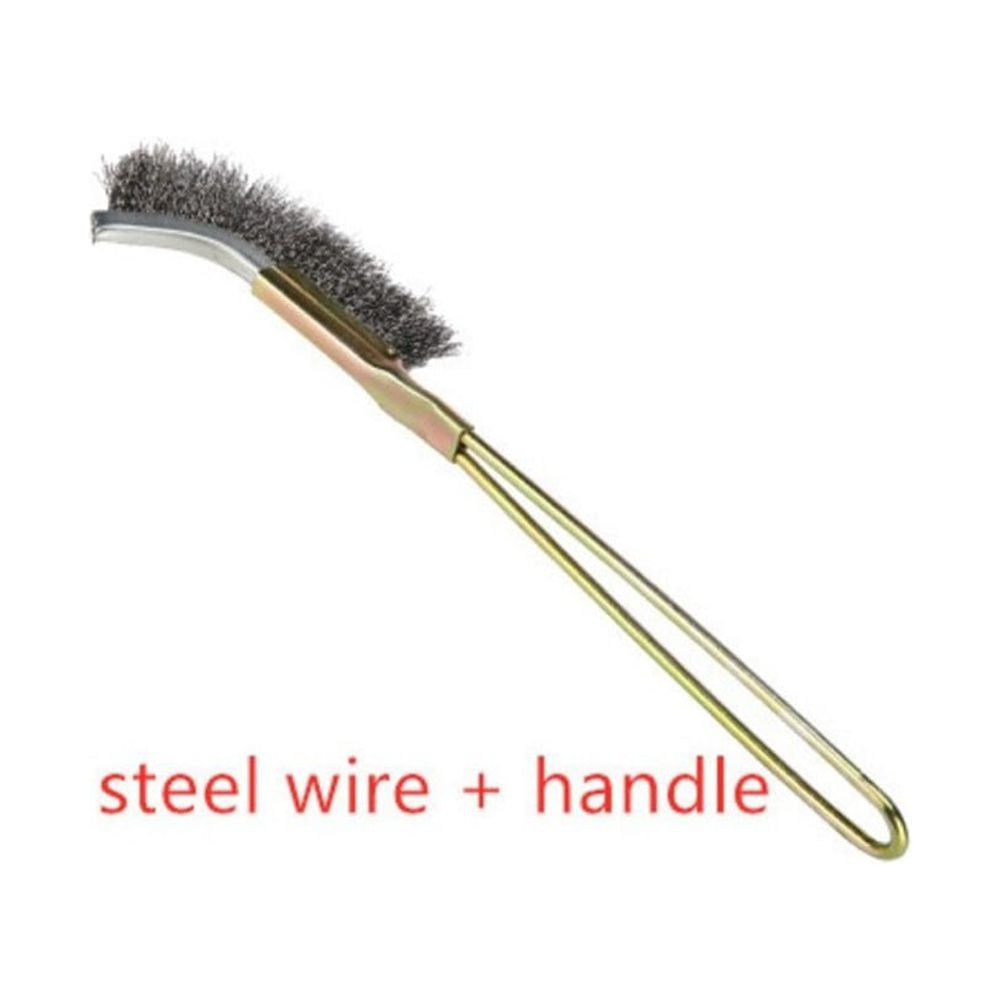 BUYISI Mini Wire Brush Brass Nylon & Steel Brushes Rust Remover