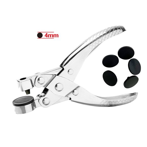 BUYISI Multiple Sizes Punch Tool Punch Pliers For Plastic Bags Leather Goods Fabrics diameter 4MM