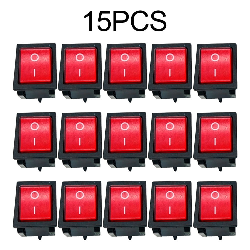 BUYISI Premium 2 Position Rectangular Rocker Switch Latching Switch ...