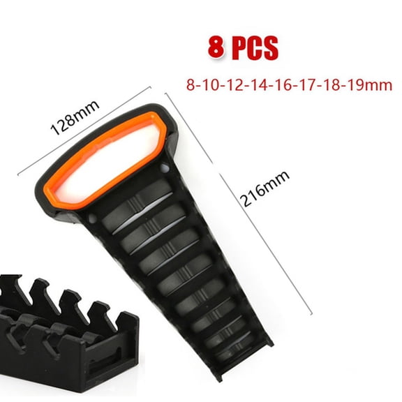 BUYISI Premium Spanner Holder Organizer for Wrenches 8Pcs 8 10 12 14 16 17 18 19mm 8Pcs