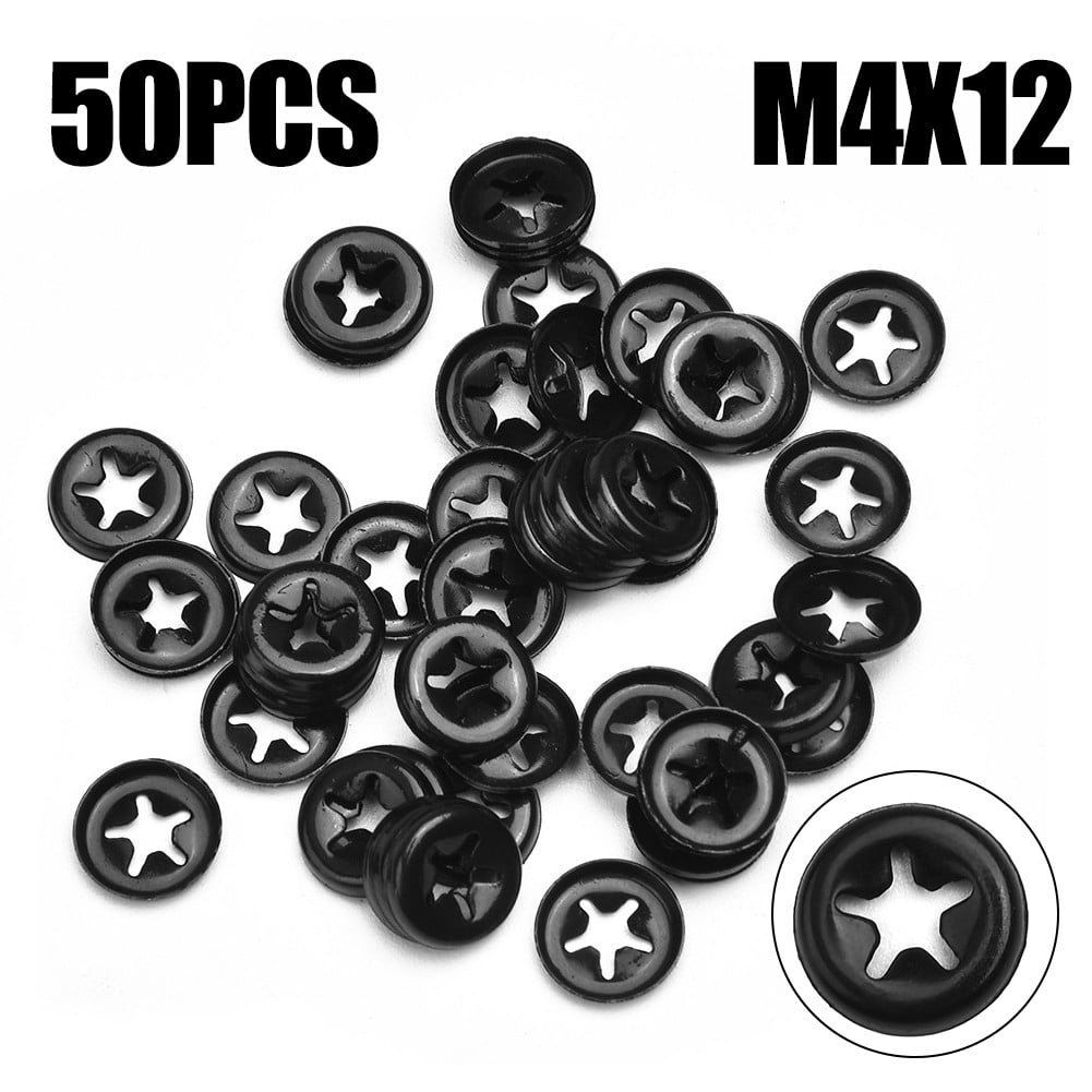 BUYISI Push On Locking Washers Clips Kit Fastener Retainer For Metric