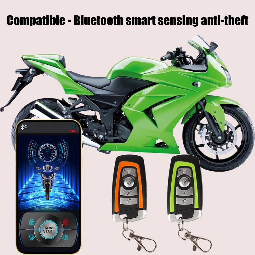 BUYISI Remote Engine Start Motorcycle Alarm 12V Security System For Bike Atv Scooter
