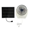 BUYISI Solar Panel Fan With Usb Solar Energy Camping Fan Air Extractor