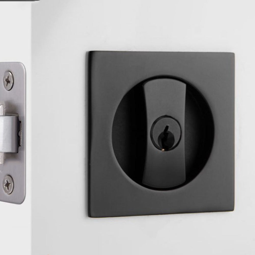 BUYISI Square Pocket Door Hardware Bed Bathroom Flush privacy Pocket ...