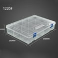 thumbnail image 1 of BUYISI Storage Box Rectangular Dustproof Screw Holder Tools 6-10Grids Storage Case Container Large Capacity Packing Box Organizer 10 Grids, 1 of 9