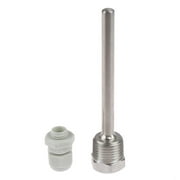 BUYISI Temperature Sensors 50-200mm Stainless Steel Thermowell 1/2 NPT Fit Dia 6mm Tube 150mm